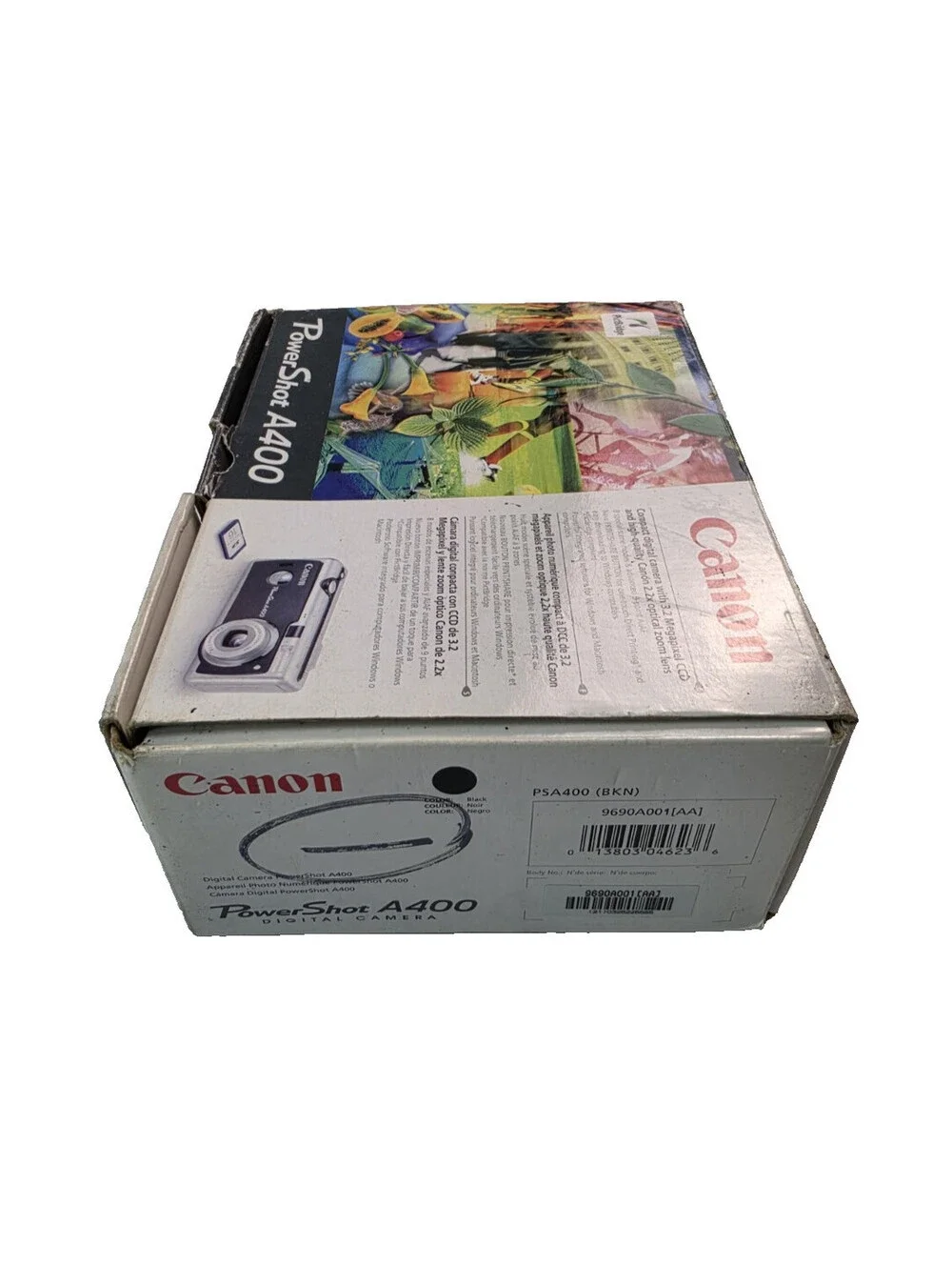 Canon PowerShot A400 PSA400 BKN Silver Black Compact Digital Camera With Box